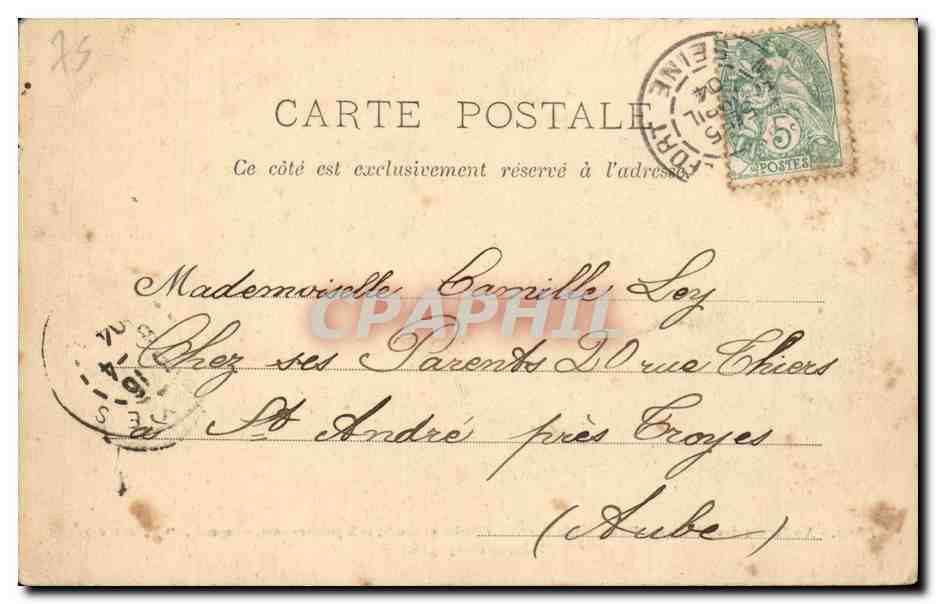Paris - 5 - Jardin des Plantes - kako dit le Terrible Victime 1901 et 1903 et Liza - Hippopotame - CPA  — Rückseite