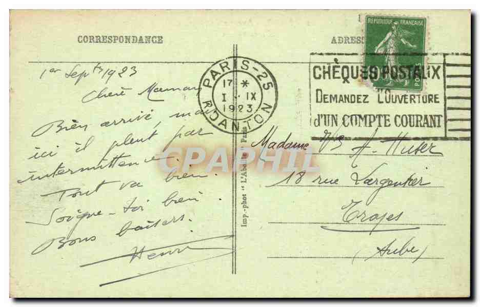 Paris - Avenue de l'Opéra — vue de l'Opéra Garnier — éditeur Chabelle, n°116 — Reverso