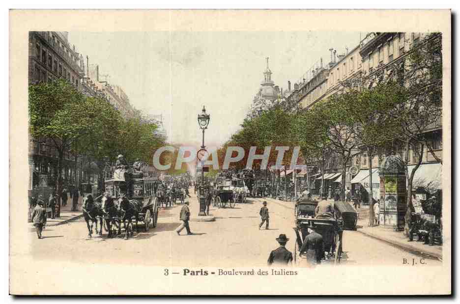Paris - 2 - Boulevard des Italiens - CPA 
