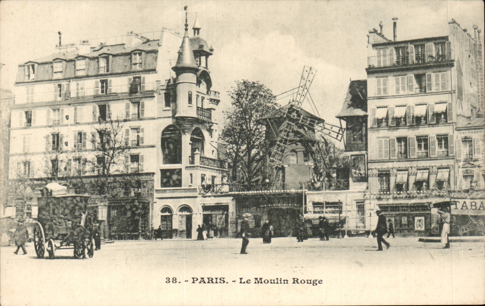 Paris - 18 - Moulin Rouge - windmill - muehle - CPA 