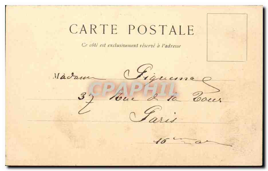 Paris - 16 - Square Alboni - CPA  — Rückseite