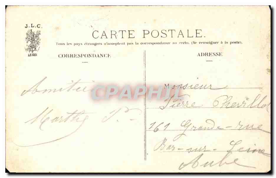 Paris - 1 - Jardin des Tuileries - Combat d'animaux - lion - loewe - CPA  — Rückseite