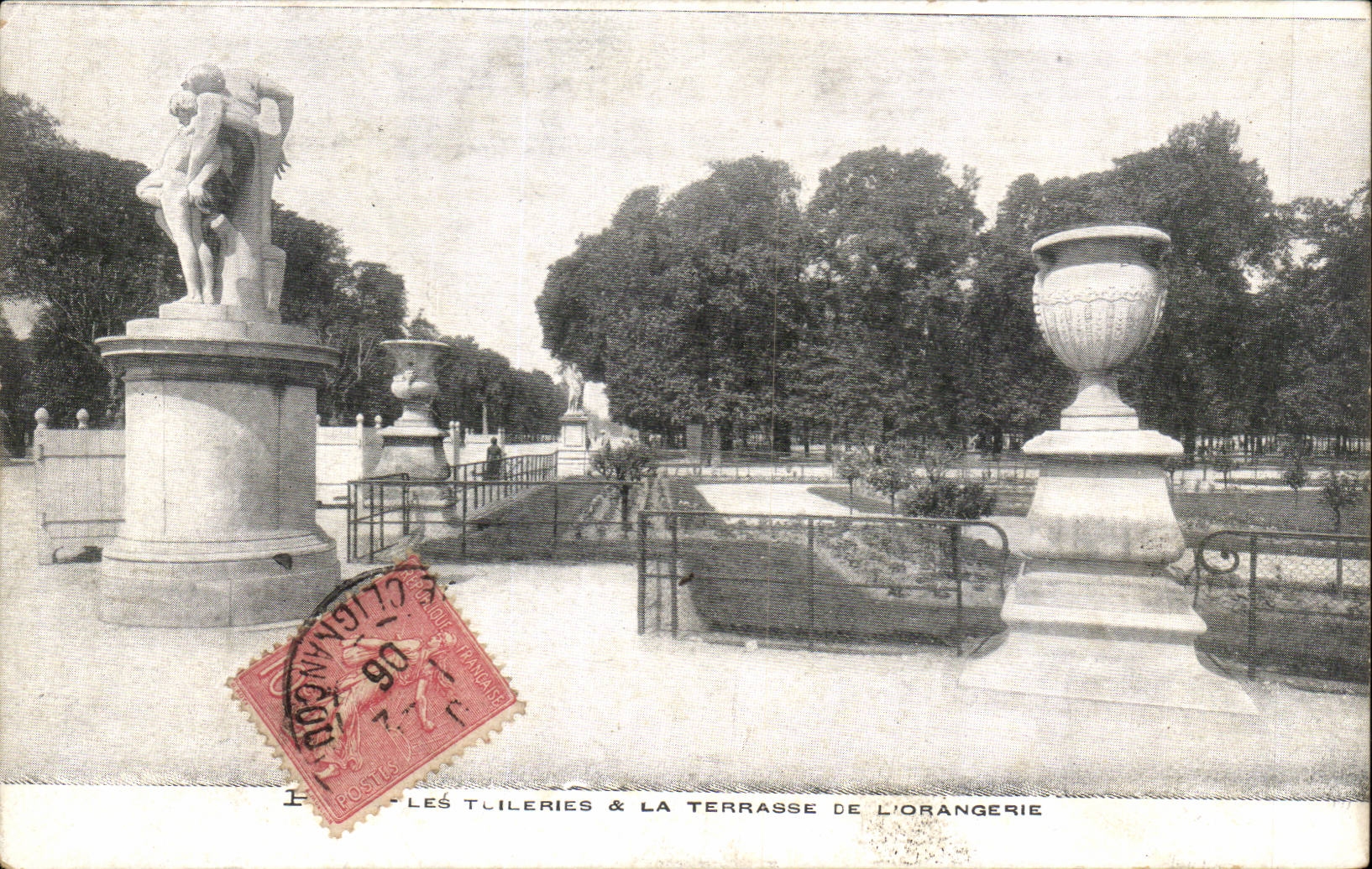 Paris - 1 - Les Tuileries et la Terrasse de l'Orangerie - CPA 