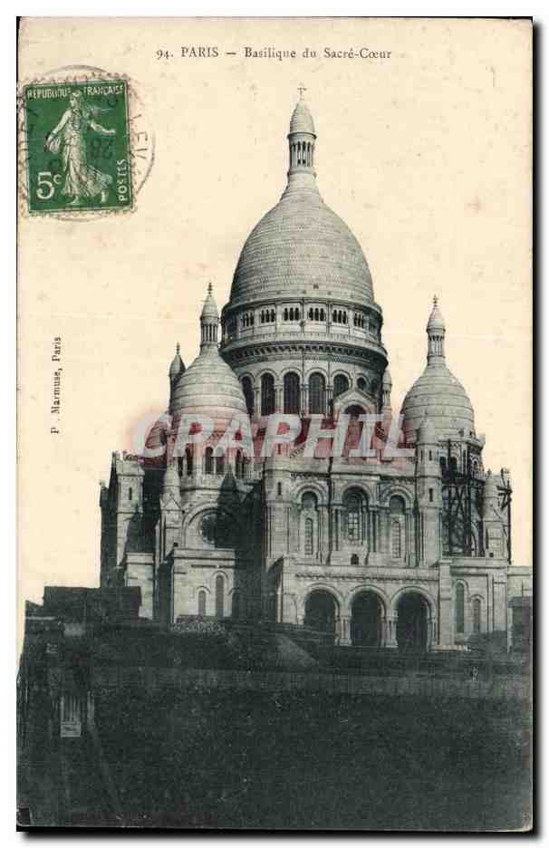Paris - 14 - Basilique du Sacre Coeur - CPA 