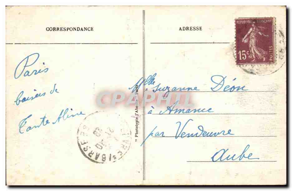 Paris - 1 - Les Tuileries et l'Arc de Triomphe de Carrousel - CPA  — Verso