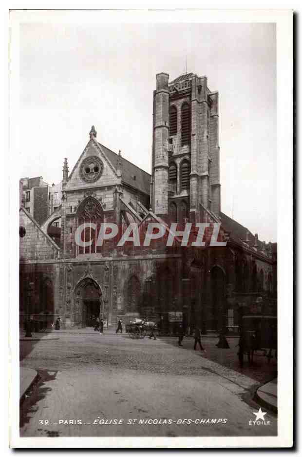 Paris - 3 - Eglise St Nicolas des Champs - CPA 