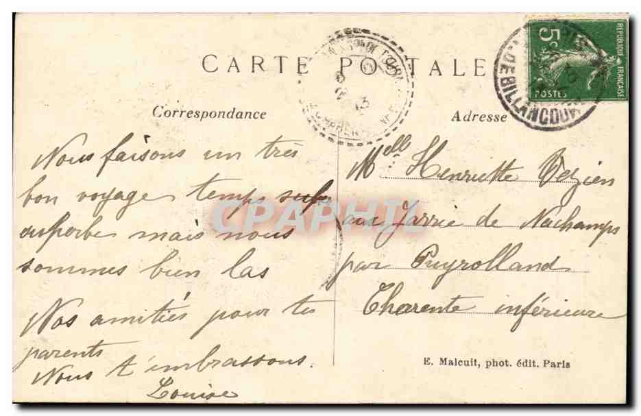 Paris - 14 - Montmartre - Le Funiculaire et le Sacre Coeur - CPA  — Rückseite