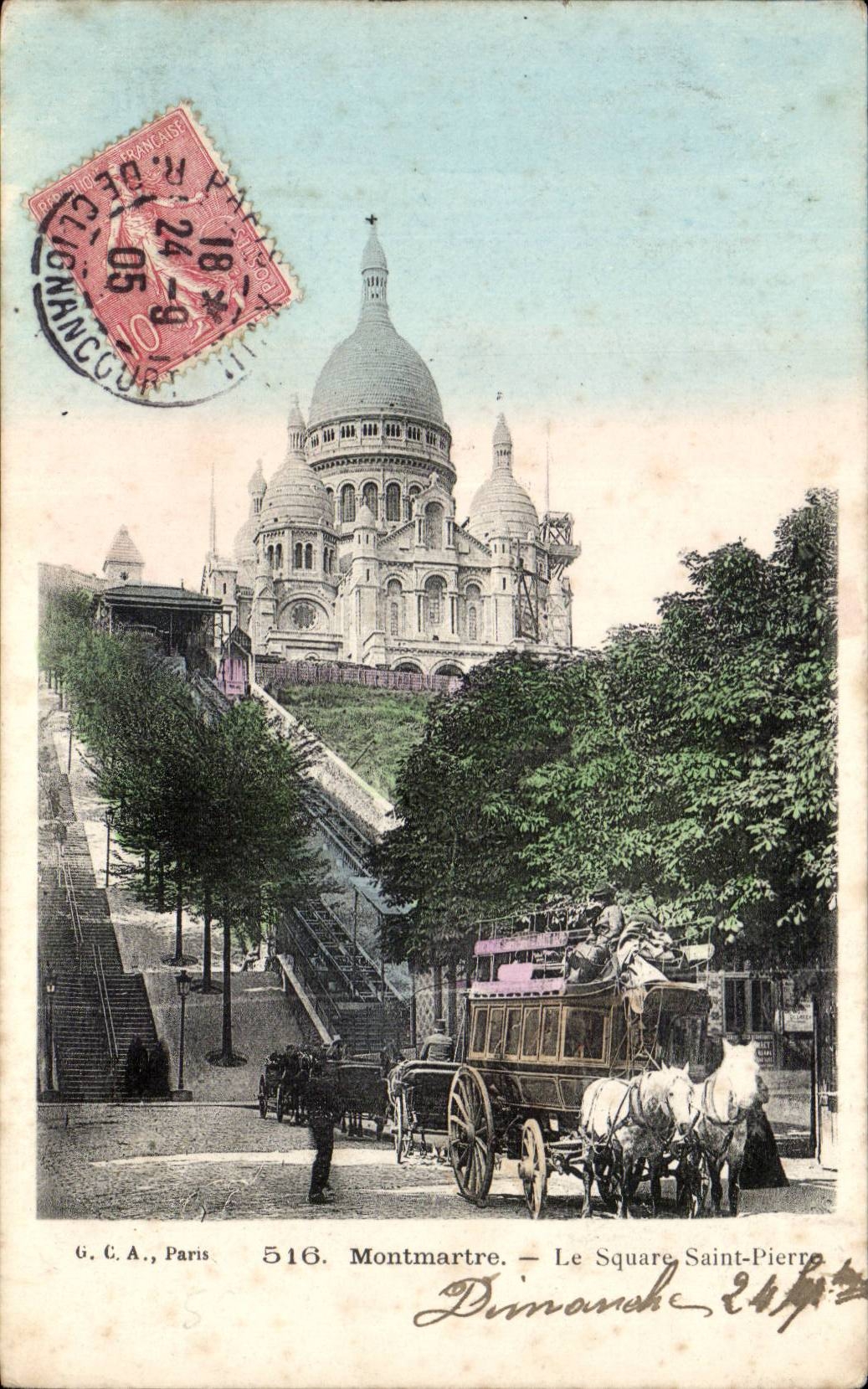 Montmartre — Le Square Saint-Pierre — G. C. A., Paris, n° 516