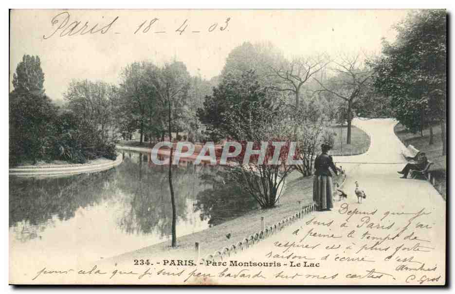 Paris - 14 - Parc Montsouris - Le Lac - CPA 