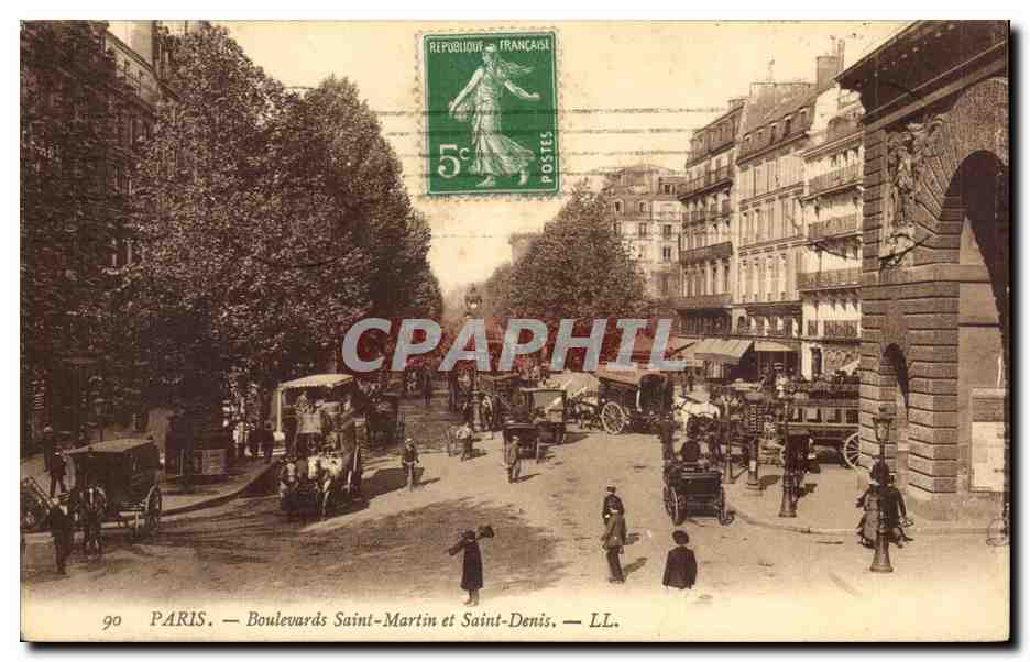 Paris - 10 - Boulevard Saint Martin et Saint Denis - CPA 