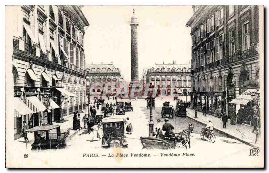 Paris - 2 - Place Vendome - CPA 