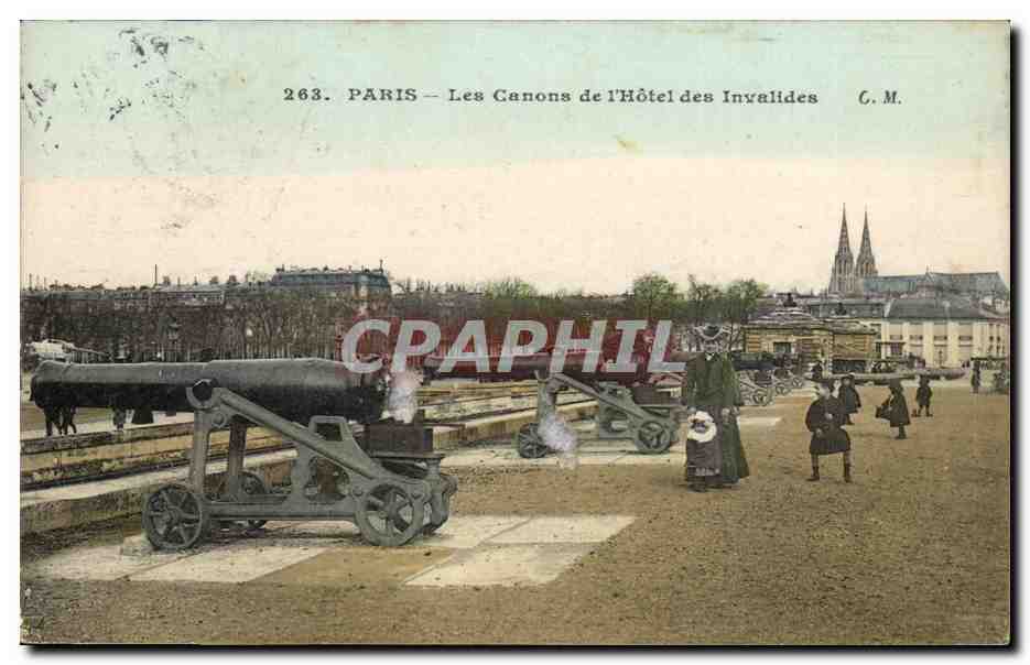 Paris - 7 - Les Canons de L'Hotel des Invalides - CPA 