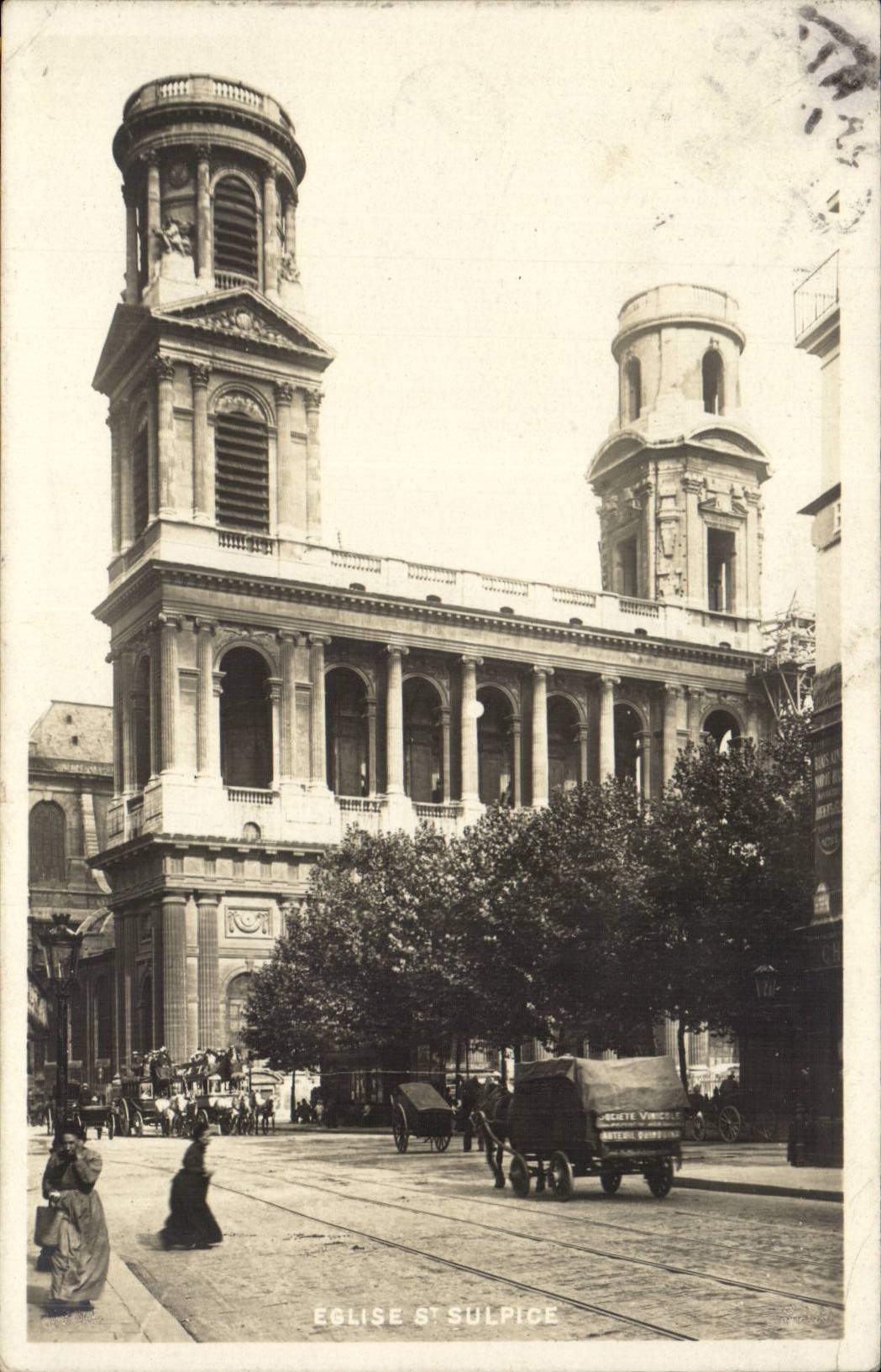 Paris - 6 -- Eglise Saint Sulpice CPA 