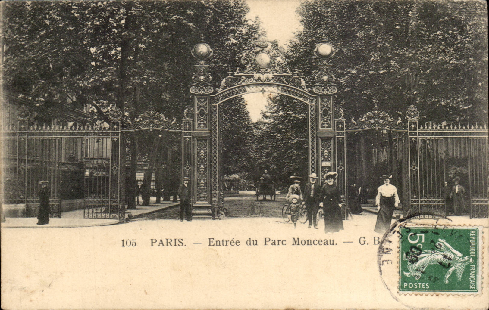 Paris - 8 -- Parc Monceau CPA 