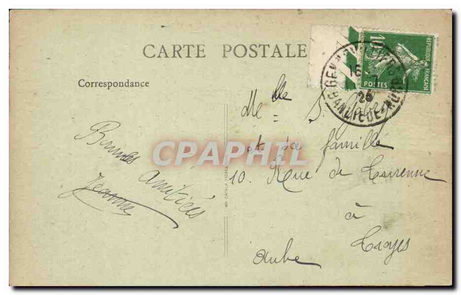 Paris - 10 - Porte Saint Martin CPA  — Rückseite