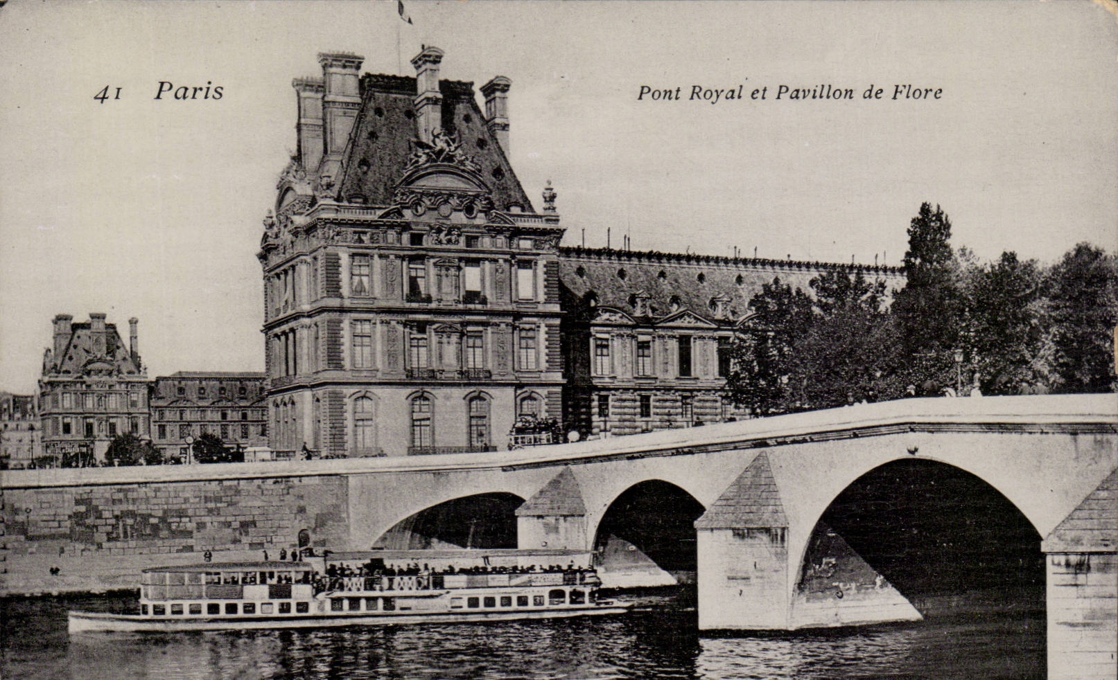 Paris 7 - - Le Pont Royal - Pavillon de Flore - Bridge - CPA 