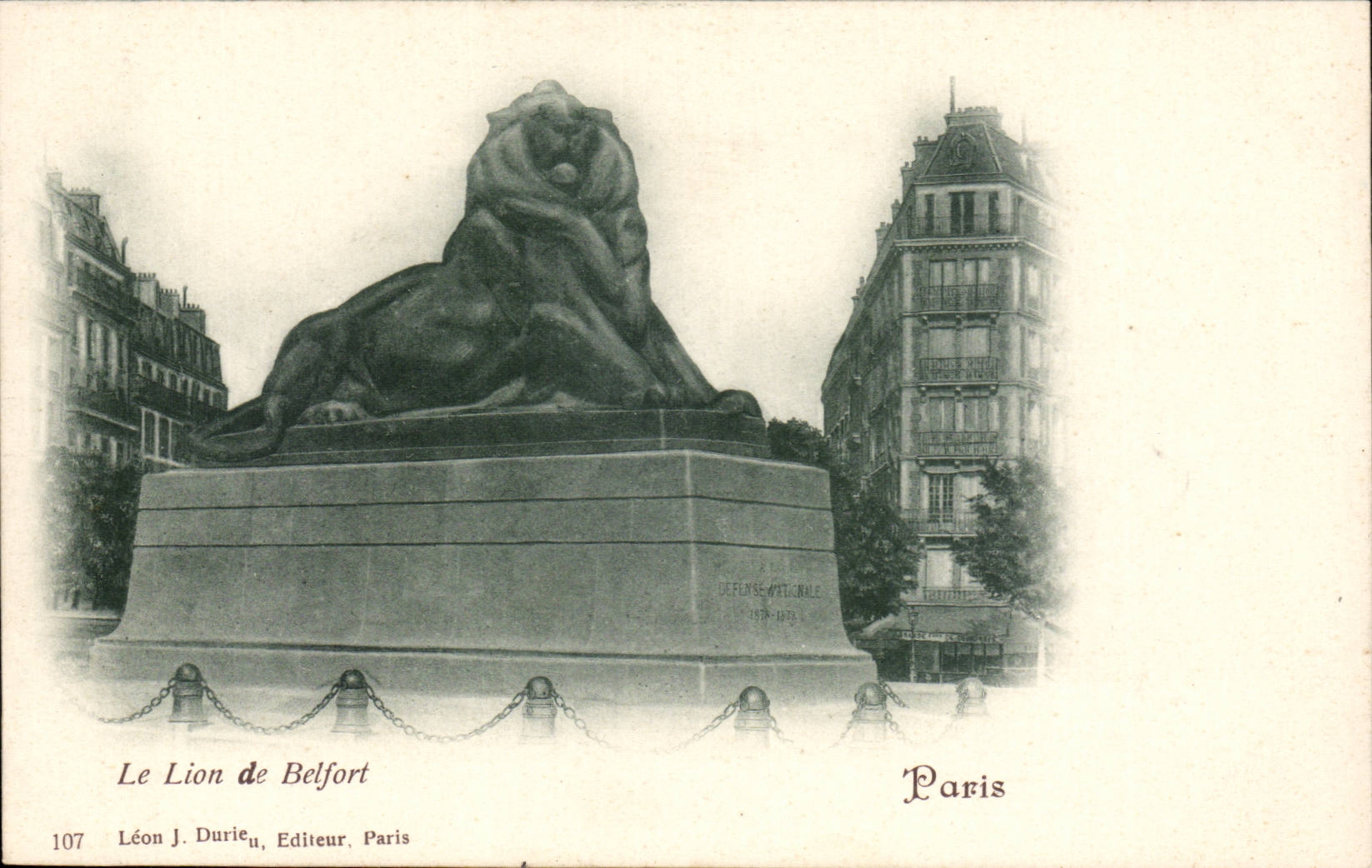 Paris 14 - Le Lion de Belfort CPA 