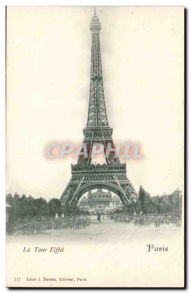 Paris 7 - Tour d'Eiffel - Eiffel Tower CPA 