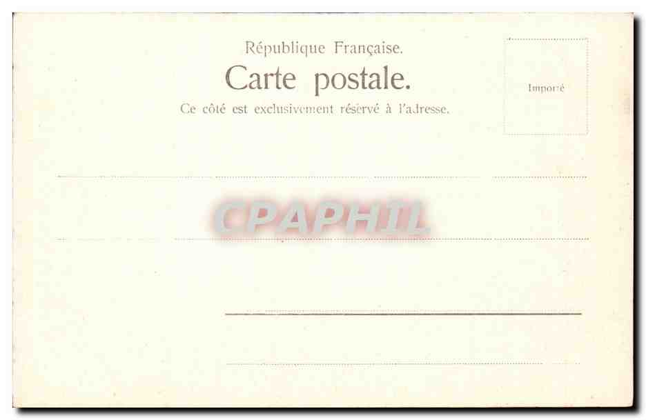 Paris 1 - Eglise Lusse CPA Russe Russian — Verso
