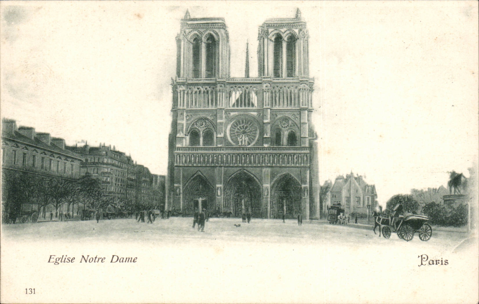 Paris 4 - Notre Dame CPA 