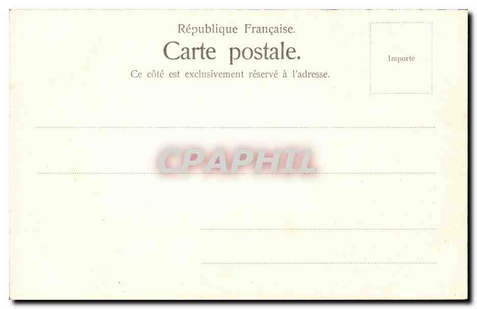 Paris 4 - Notre Dame CPA  — Rückseite