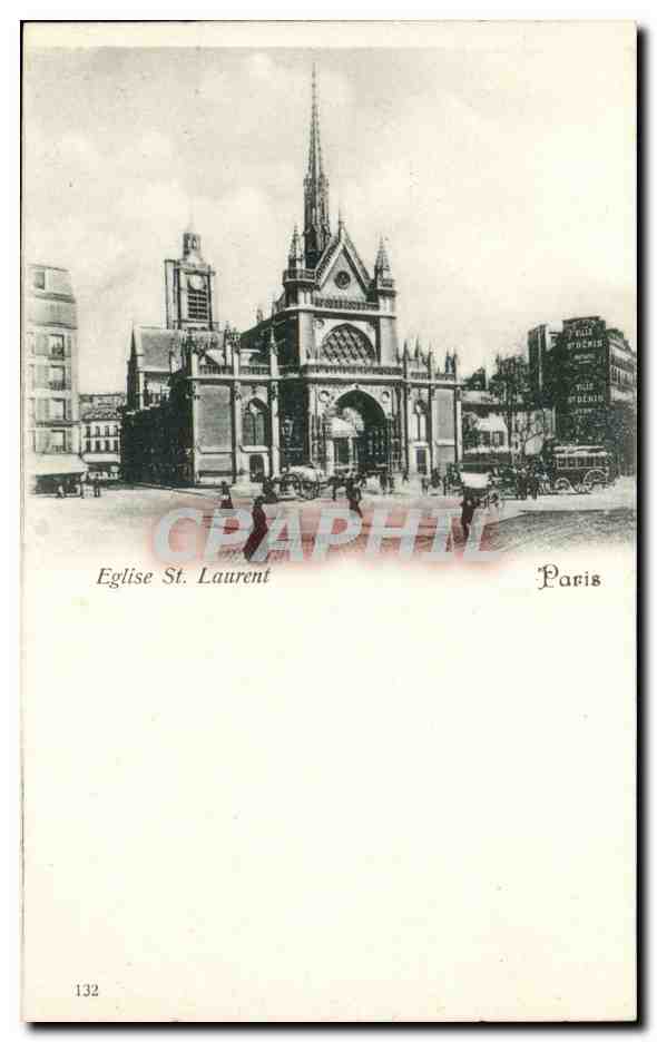 Paris 10 - Eglise St Laurent CPA 