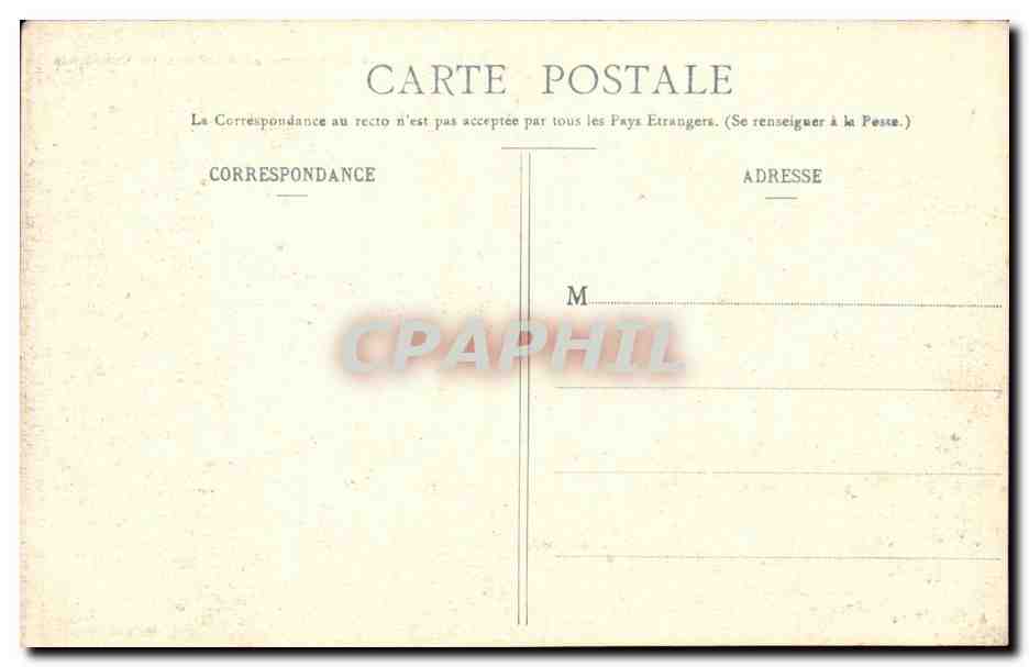 Paris 1 - Palais de Justice et Tribunal de Commerce - CPA  — Verso