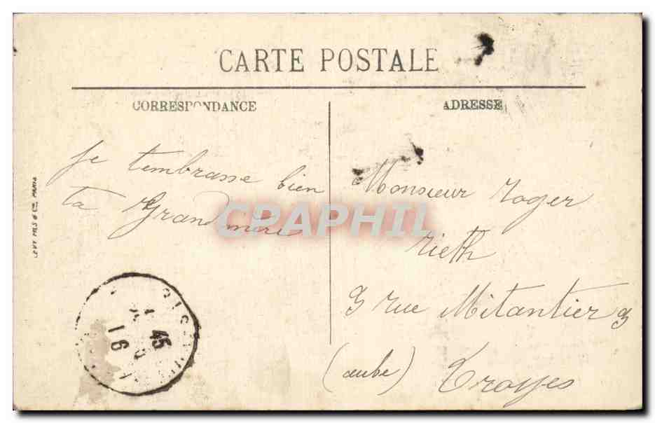 Paris 2 - La Bourse - CPA  — Rückseite