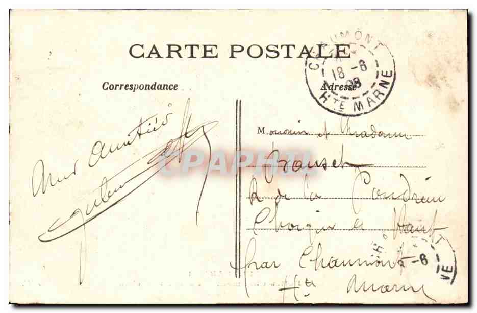 Paris 19 - Buttes Chaumont - Entree les Roches - CPA  — Rückseite