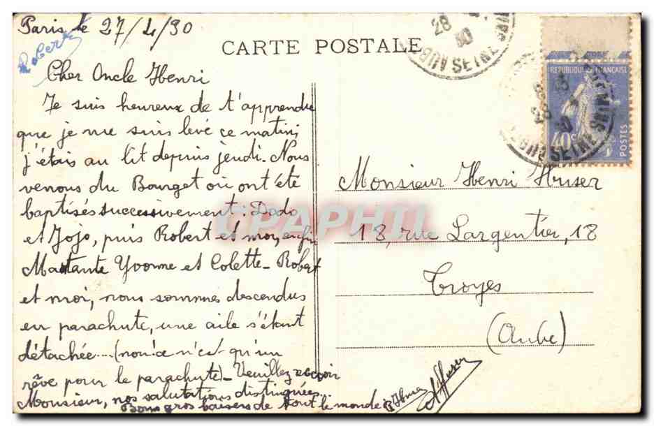 Paris - 8 - L'Etoile - CPA  — Rückseite