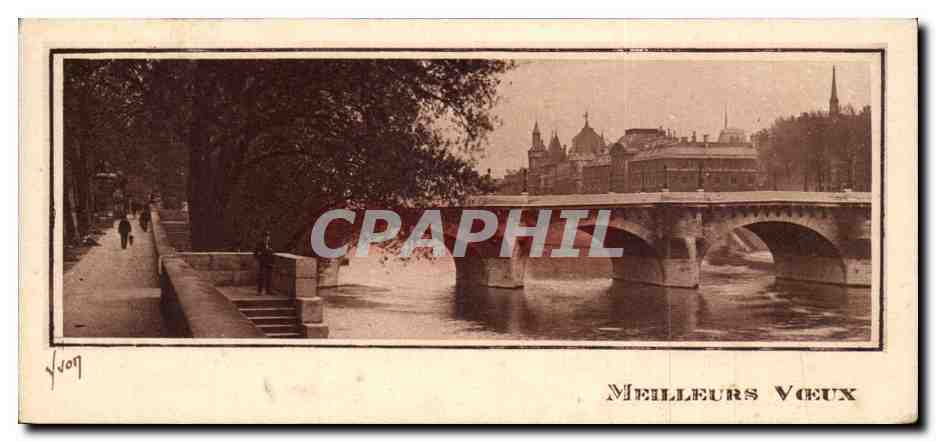 Paris - Souvenir - Meilleur Voeux - CPA 