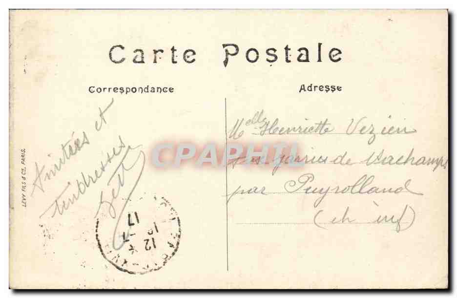 Paris - 16 - Le Bois de Boulogne - CPA  — Rückseite