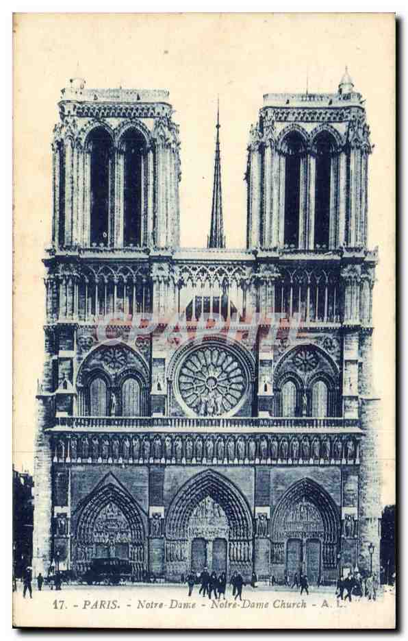 Paris - 4 - Notre Dame - CPA 