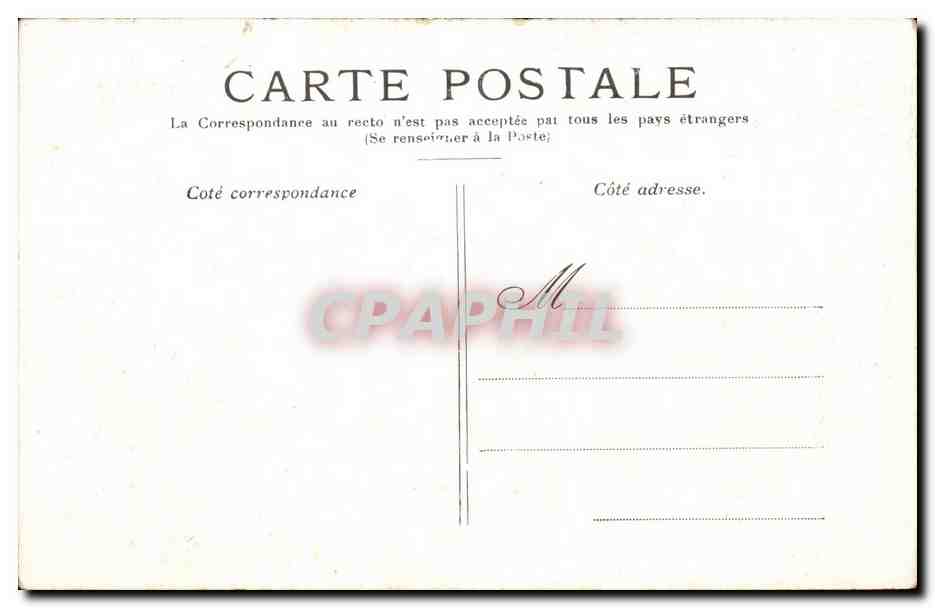 Paris CPA La conciergerie — Rückseite