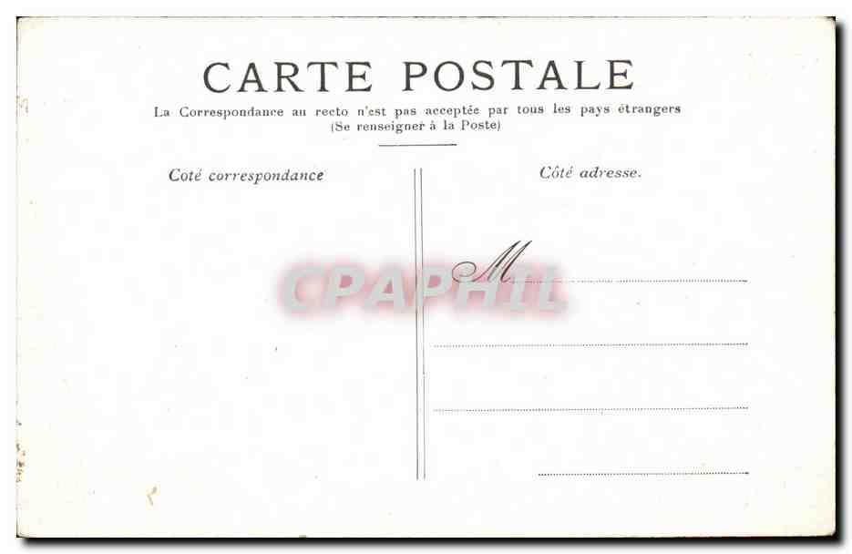 Paris CPA La Madeleine — Verso