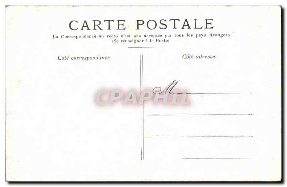 Paris CPA La colonne Vendome — Verso