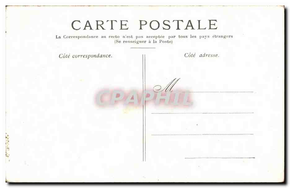 Paris CPA Le Pantheon — Verso