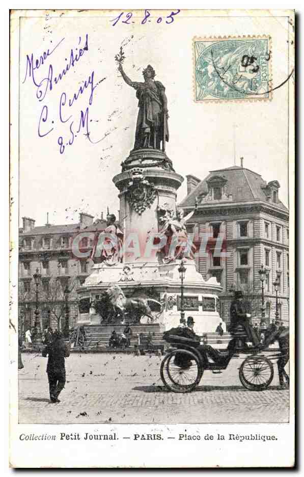 Paris CPA Place de la Republique