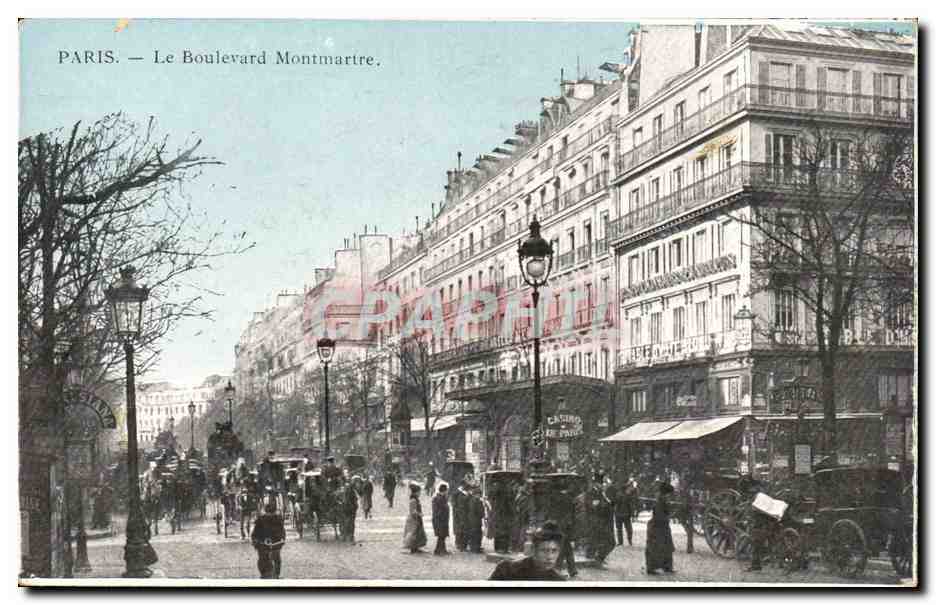 Paris CPA Le boulevard Montmartre