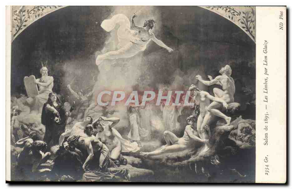 CPA SAlon de 1895 Les Limbes par Leon Glaize