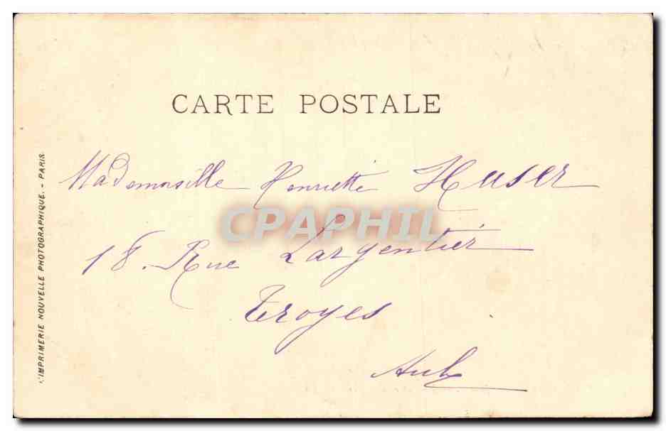 Salon 1904 E Jacque CPA Une attelee de Brie (chevaux) — Verso