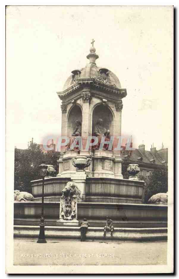 Paris CPA Fontaine de la place St Sulpice