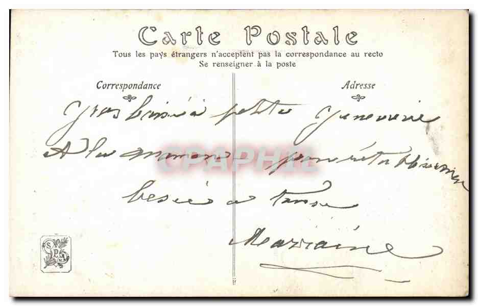 Salons de Paris cPA Jeanne d'arc par antonin Mercie — Rückseite