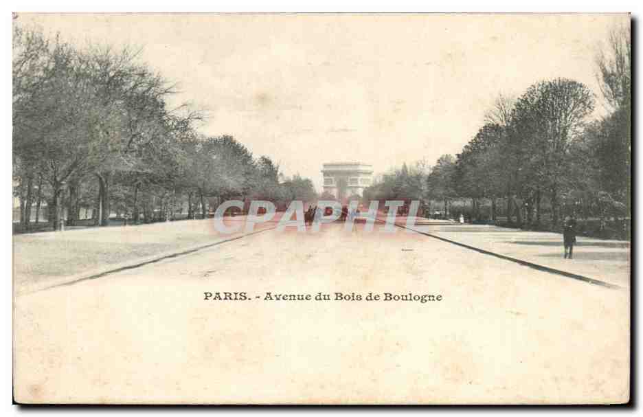 Paris CPA Avenue du Bois de Boulogne