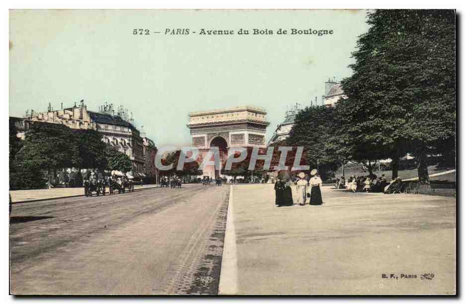 Paris CPA Avenue du Bois de Boulogne