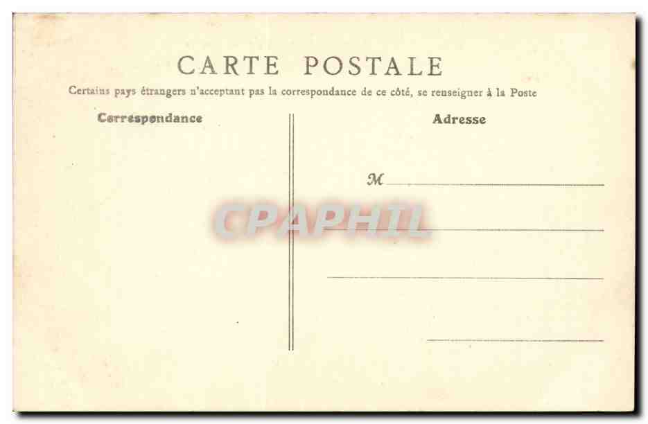 Paris CPA Avenue du Bois de Boulogne — Rückseite