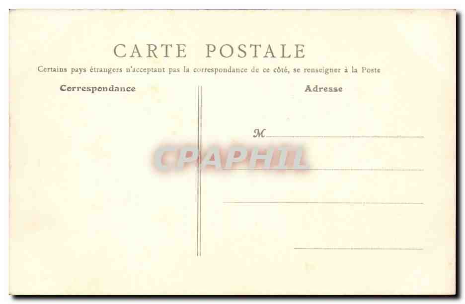 Paris CPA Hotel de ville — Rückseite
