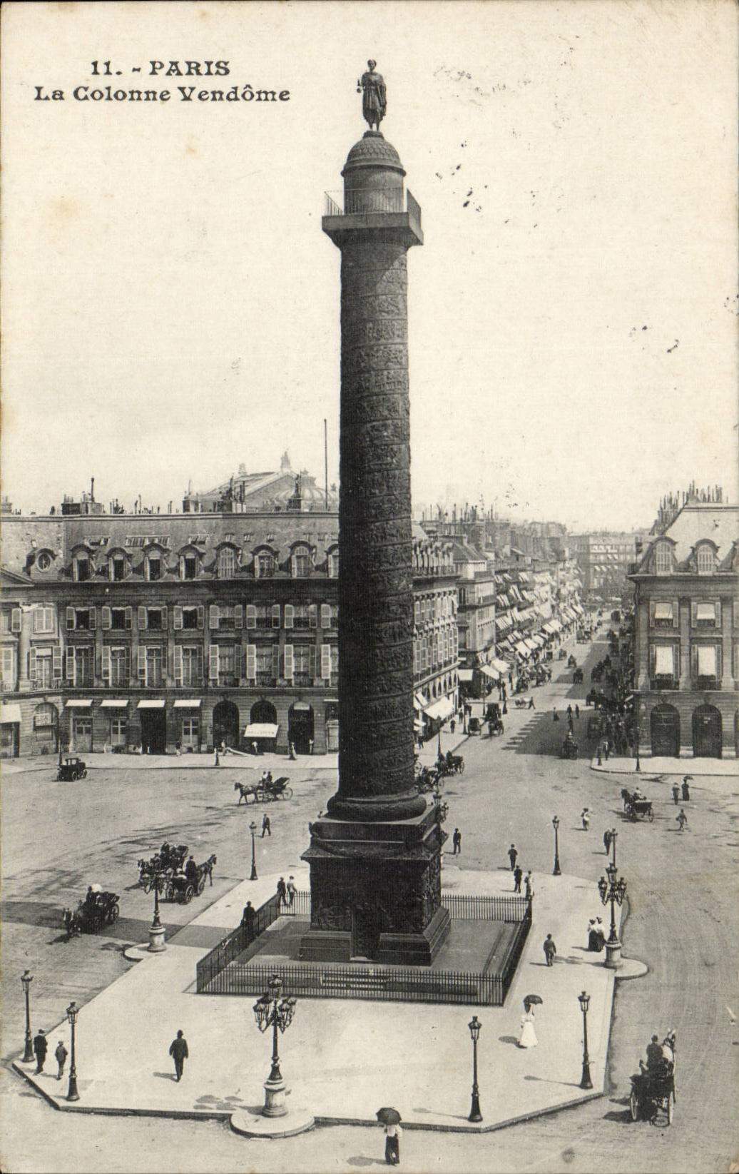 Paris CPA la colonne Vendome