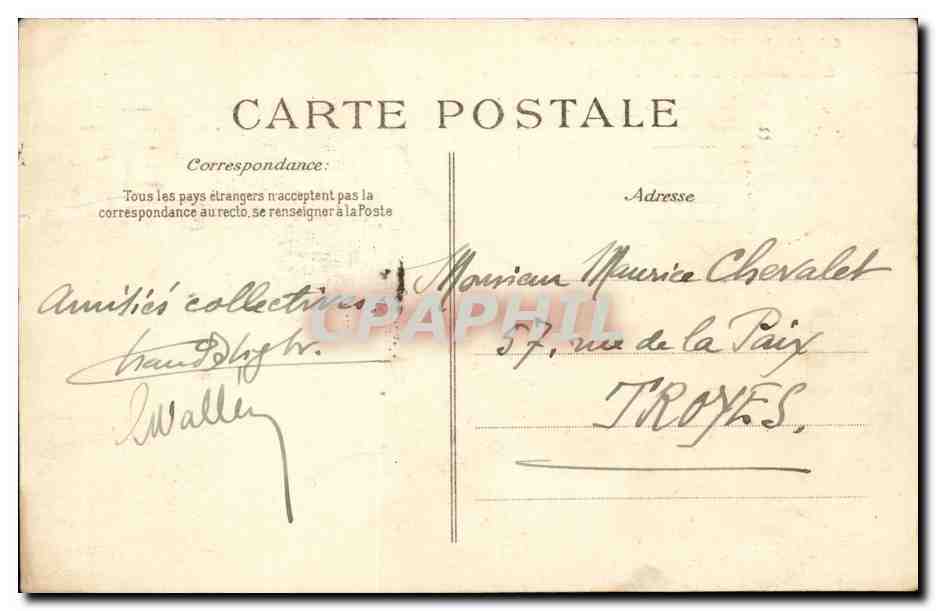 Paris CPA Notre Dame Betes d'amortissement a la balustrade des Tours — Rückseite