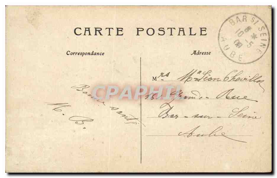Paris CPA L'avenue de l'opera — Rückseite